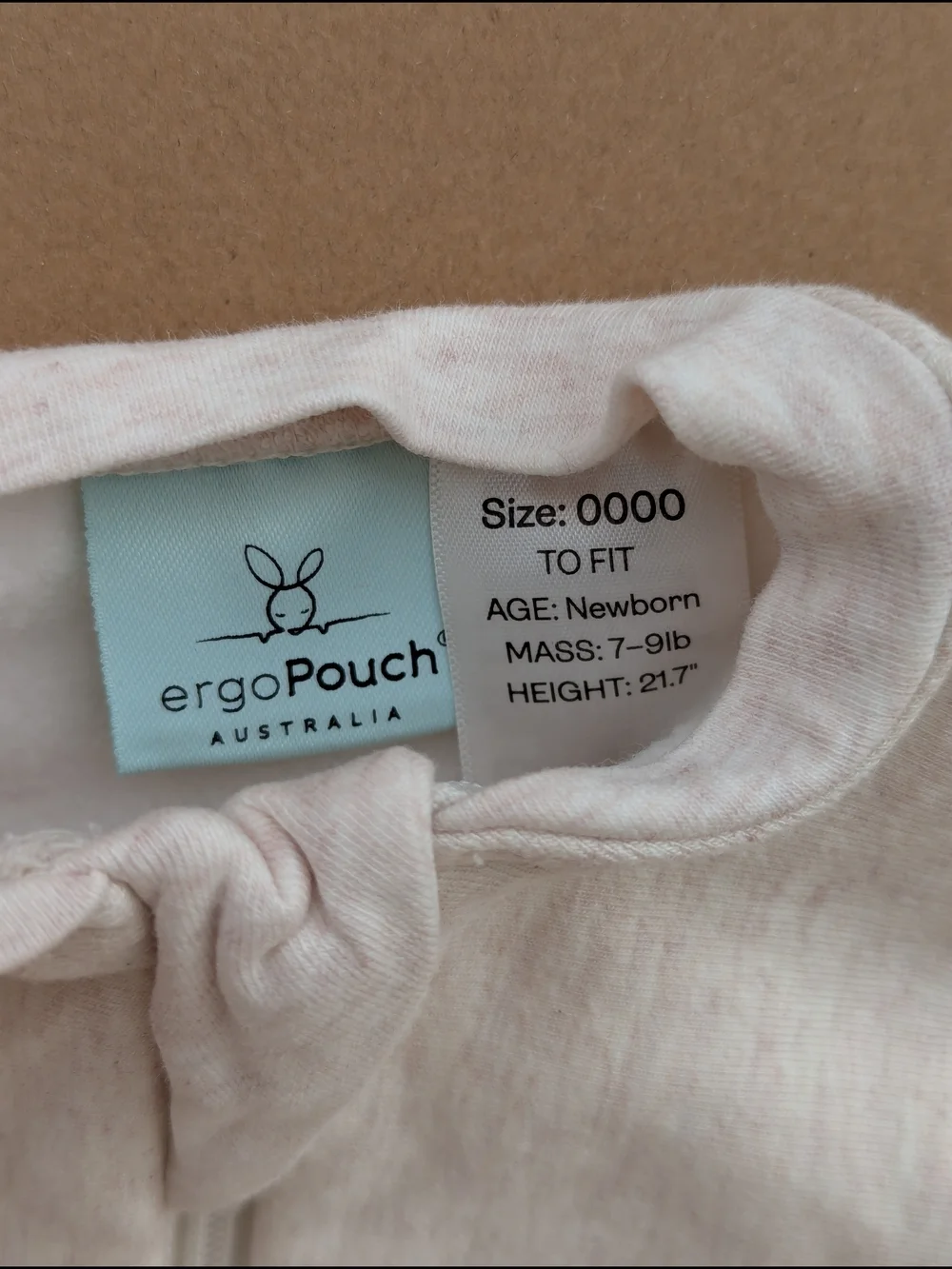 Ergopouch Cocoon Swaddle Sack Oatmeal TOG Marle Newborn Bamboo Baby